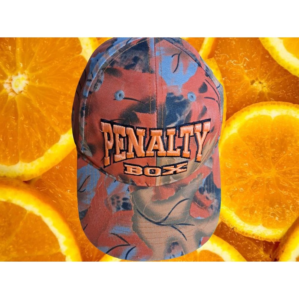 Camo Embroidered Penalty Box Hook‎ and Loop Adjustable Hat